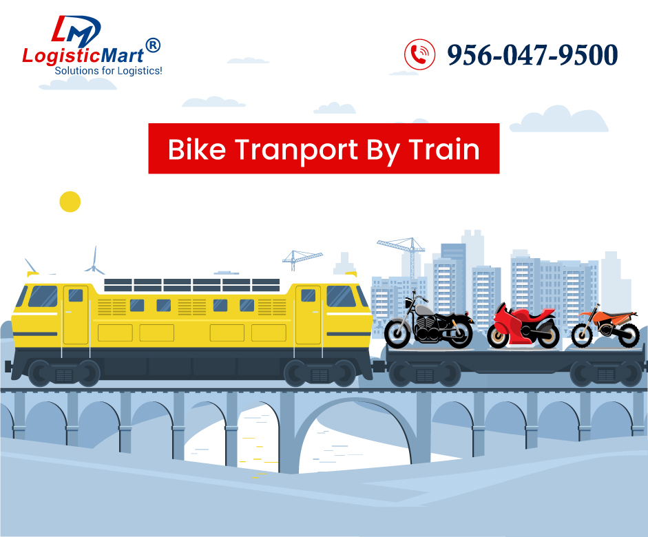 Hire Compatible Services of bike shifting by Train through LogisticMart