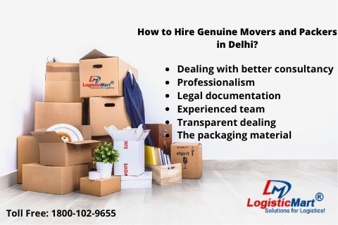 Hire Genuine Packers and Movers in Delhi - LogisticMart
